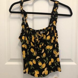 Reformation Cortese Top - Lemon Drop Size 4